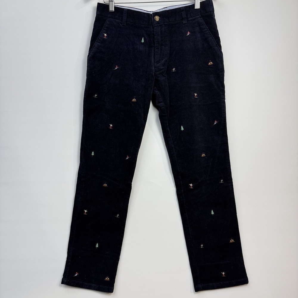 Kiel James Patrick Comfy Campfire Corduroy Pants Ski Motif 30x30 $148